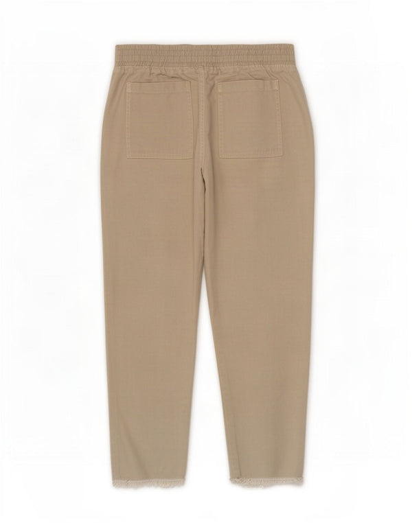 Zara Mujer Pantalones Cortos De Cintura Alta Mediano W28 L25 Beige