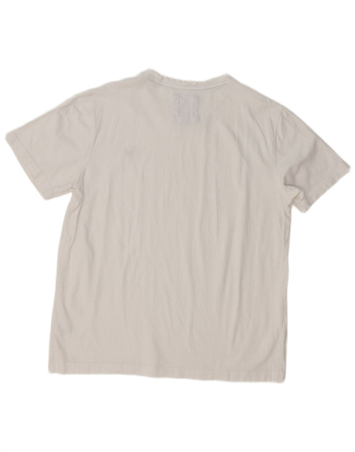 Crew Clothing - Camiseta para hombre, talla grande, algodón blanco