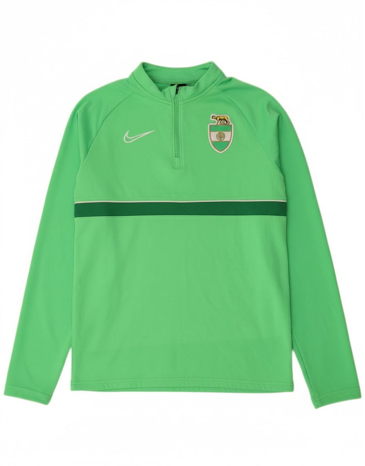 Nike Alba Roma - Chándal con cremallera y cuello para niños, 12-13 años, talla grande, color verde