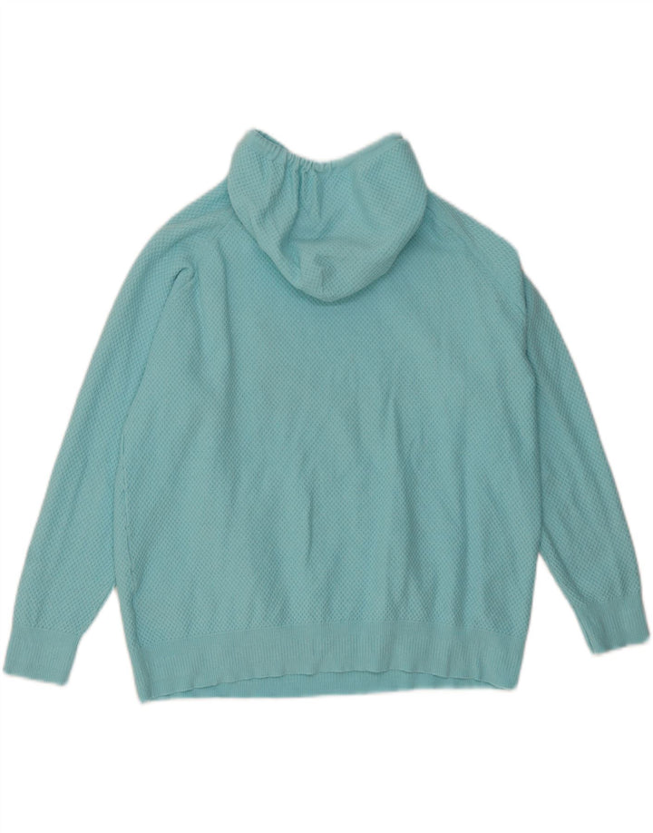MARKS & SPENCER Suéter tipo jersey extragrande para mujer Reino Unido 14 Turquesa mediano