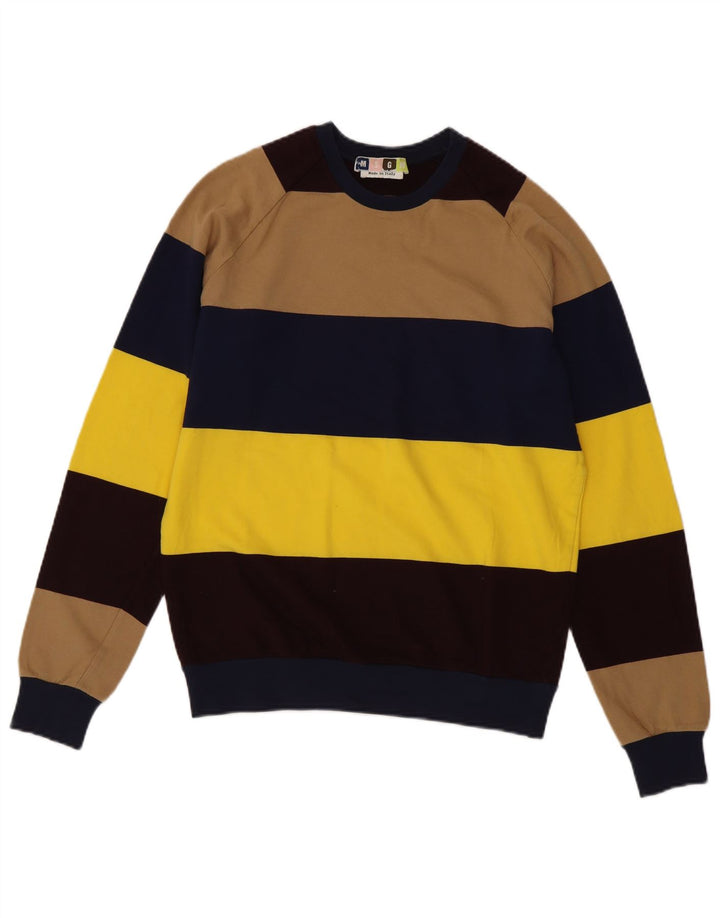 MSGM Sudadera con Capucha para Hombre Jersey Pequeño De Algodón A Rayas Multicolor