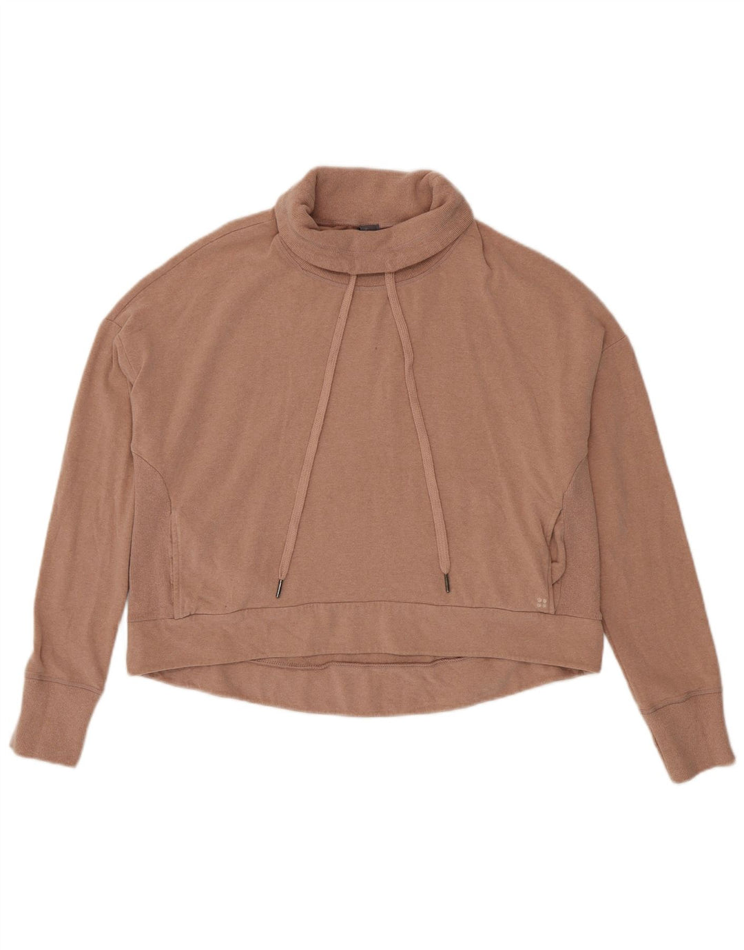 Sweaty Betty - Sudadera extragrande con cuello vuelto para mujer, talla 40, color rosa medio