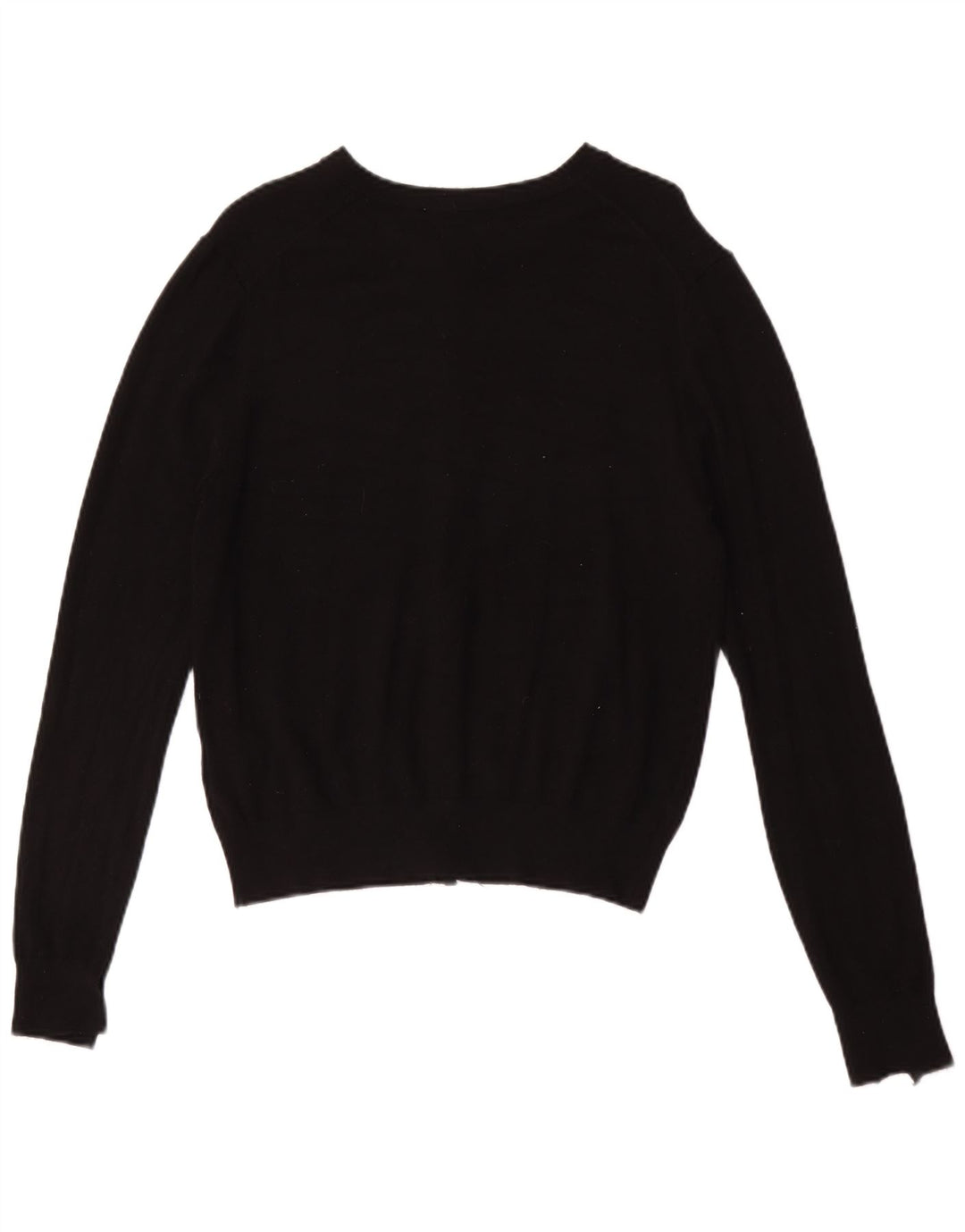 Zara Mujer Cárdigan Suéter UK 12 Mediano Negro