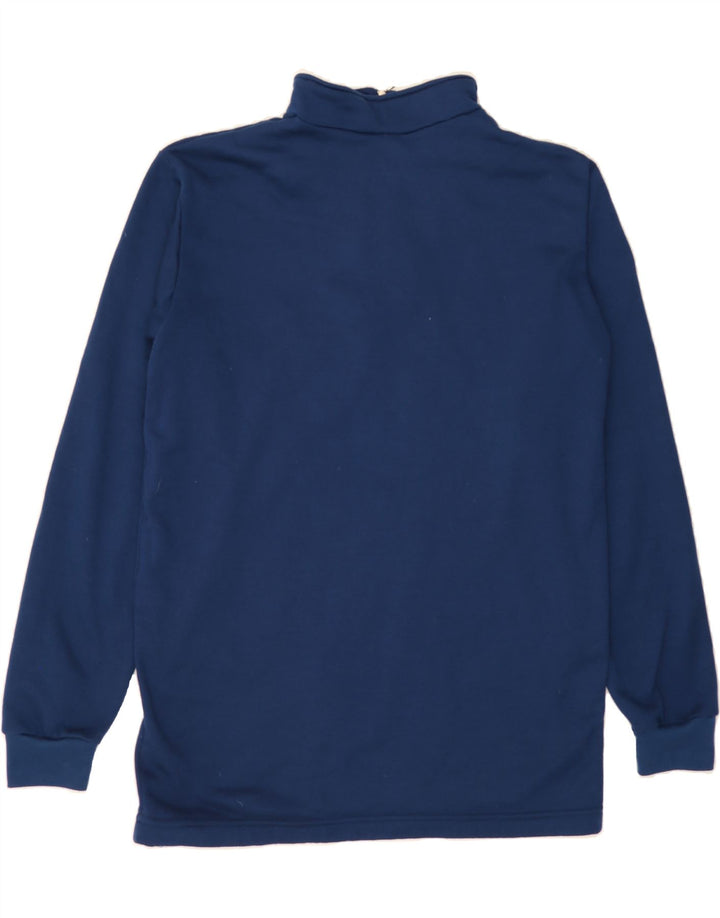 L.L.BEAN Mens Zip Neck Pullover Tracksuit Top Large Navy Blue Polyester Vintage L.L.Bean and Second-Hand L.L.Bean from Messina Hembry 