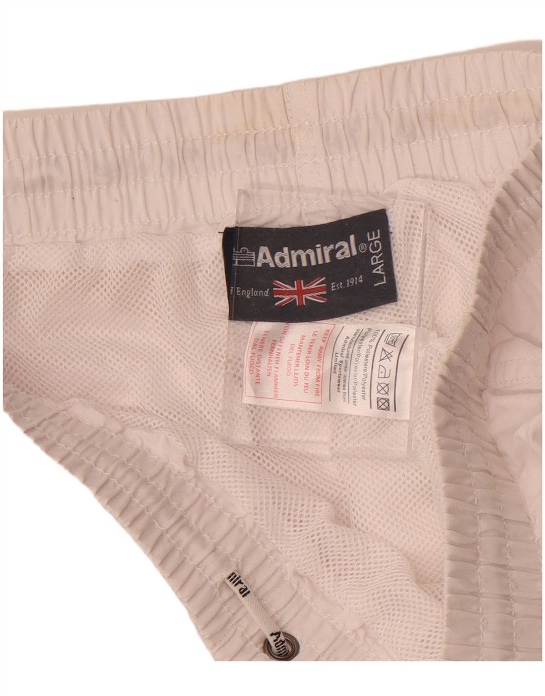 Admiral Traje de baño gráfico para hombre Poliéster blanco grande