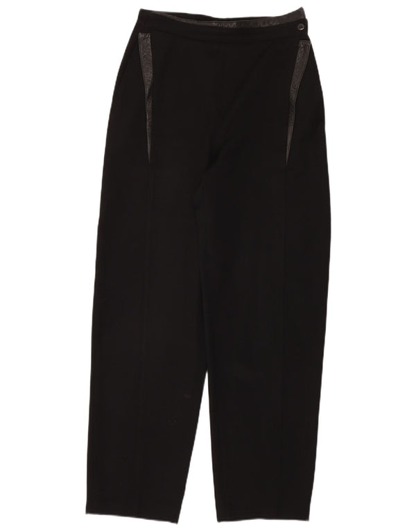 Basile Pantalones Casuales De Cintura Alta Para Mujer IT 42 Medium W28 L30 Negro