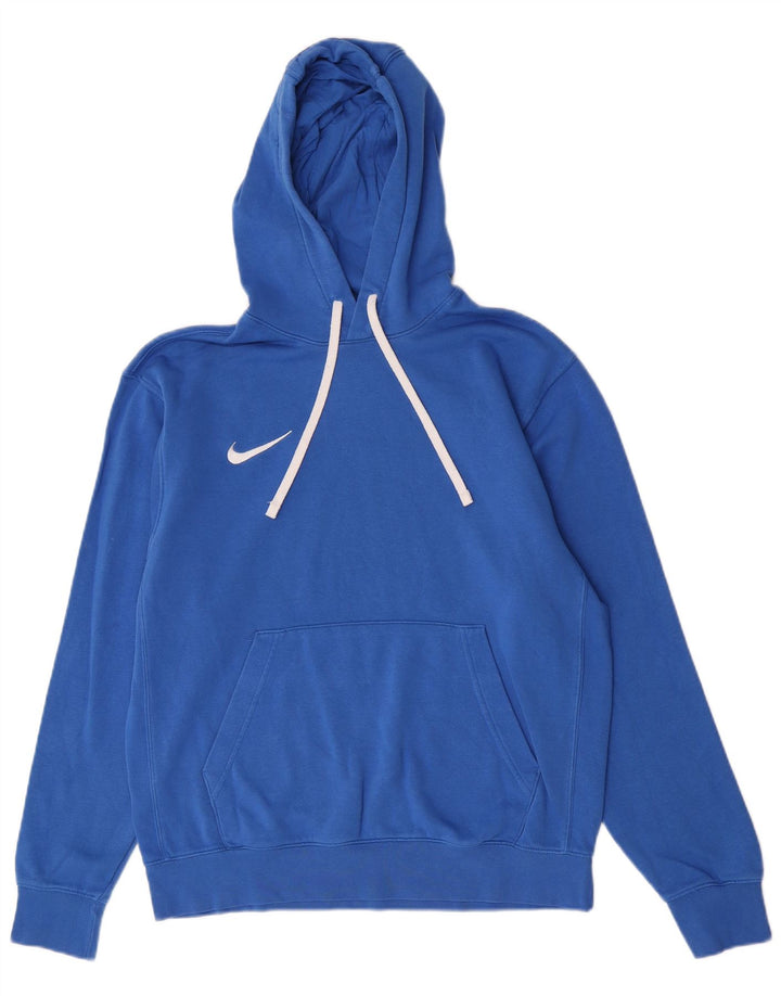 Nike Jersey con capucha para hombre, color azul medio, algodón