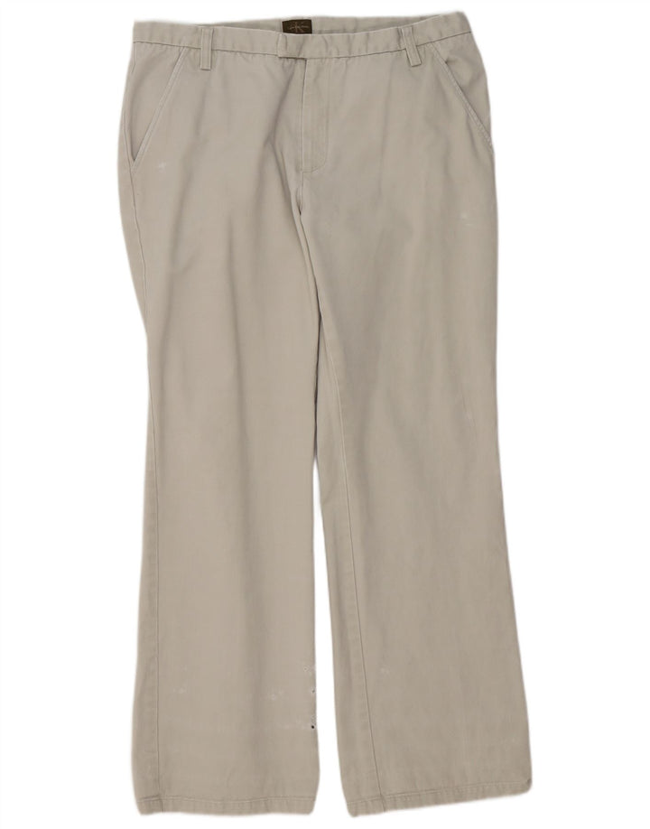 Pantalones chinos con corte de bota para hombre Calvin Klein W34 L32 Beige