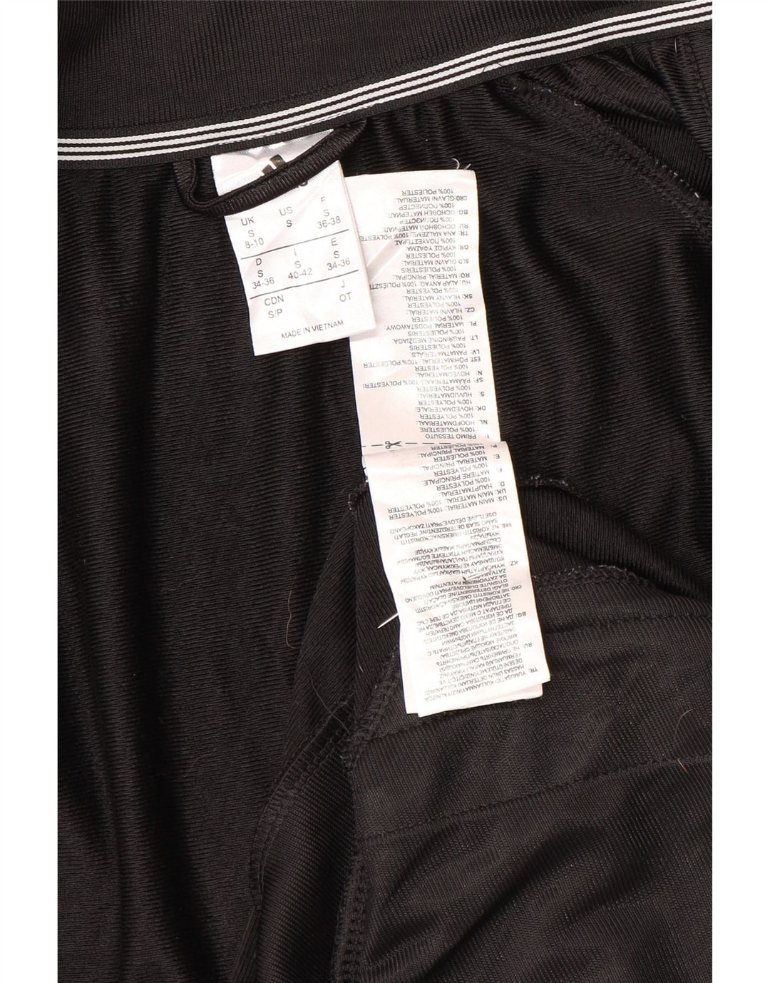 Adidas - Chaqueta de chándal para mujer, talla 8/10, poliéster negro pequeño