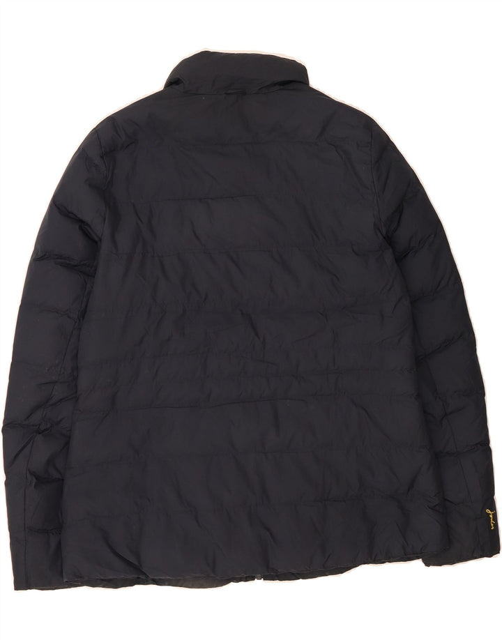 JOULES Womens Reversible Padded Jacket UK 14 Large  Navy Blue Polyester Vintage Joules and Second-Hand Joules from Messina Hembry 