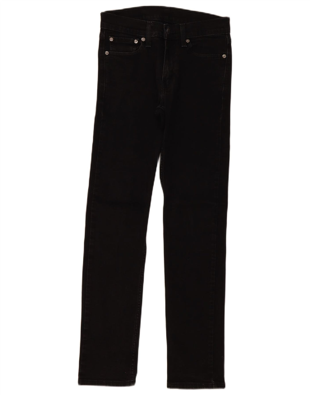 Levi's Mujer 511 Slim Jeans W28 L32 Algodón Negro