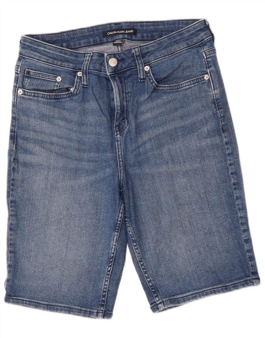 Calvin Klein Bermudas vaqueras para niños 9-10 años W28 Algodón azul