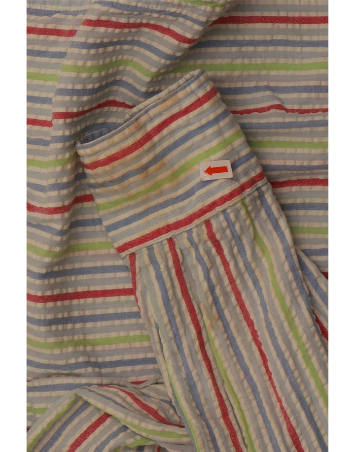 Camisa Hombre Boggi XL Algodón Rayas Multicolores