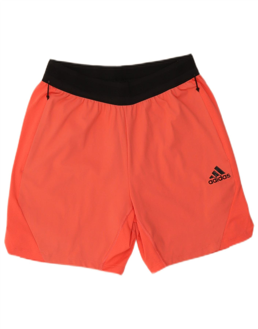 Adidas Hombre Pantalones Cortos Deportivos Nylon Color Block Naranja Mediano
