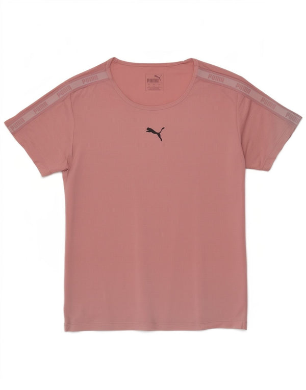 Puma Camiseta gráfica holgada para mujer UK 4 XS Poliéster rosa