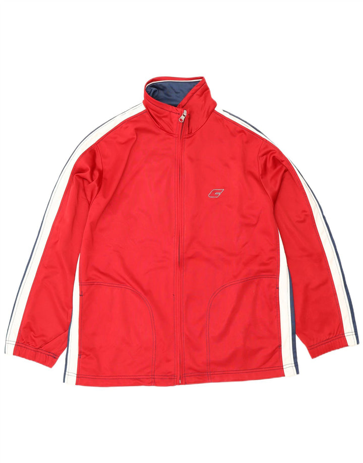 F.LLI Campagnolo Chaqueta de chándal para hombre con bloques de color rojo medio Poliéster