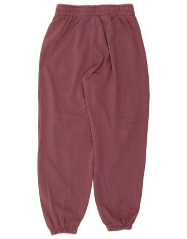 Adidas Mujer Chándal Pantalones Joggers UK 12/14 Medio Rosa Algodón