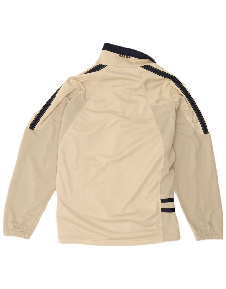 Asics Hombre Chándal Top Chaqueta XL Beige Colorblock