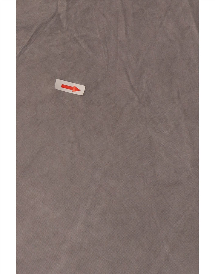 Calvin Klein Camiseta corta para mujer UK 14 Rayón gris medio