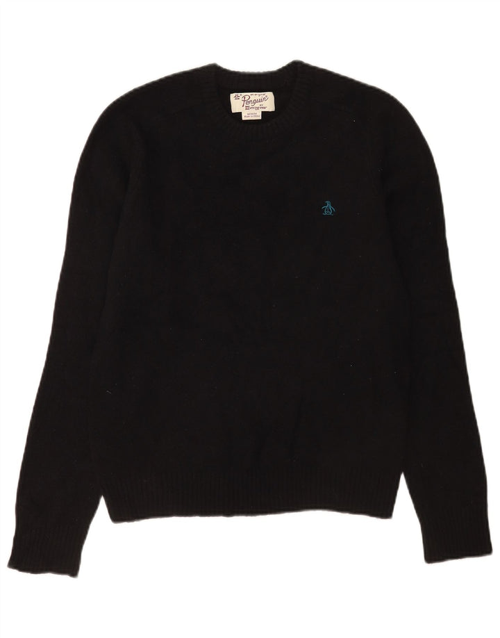 Penguin Bolero Jumper para Mujer UK 12 Medium Black Lambswool