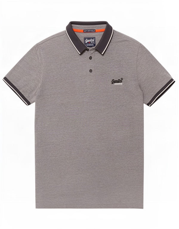 Polo Superdry De Algodón Gris Medio Para Hombre