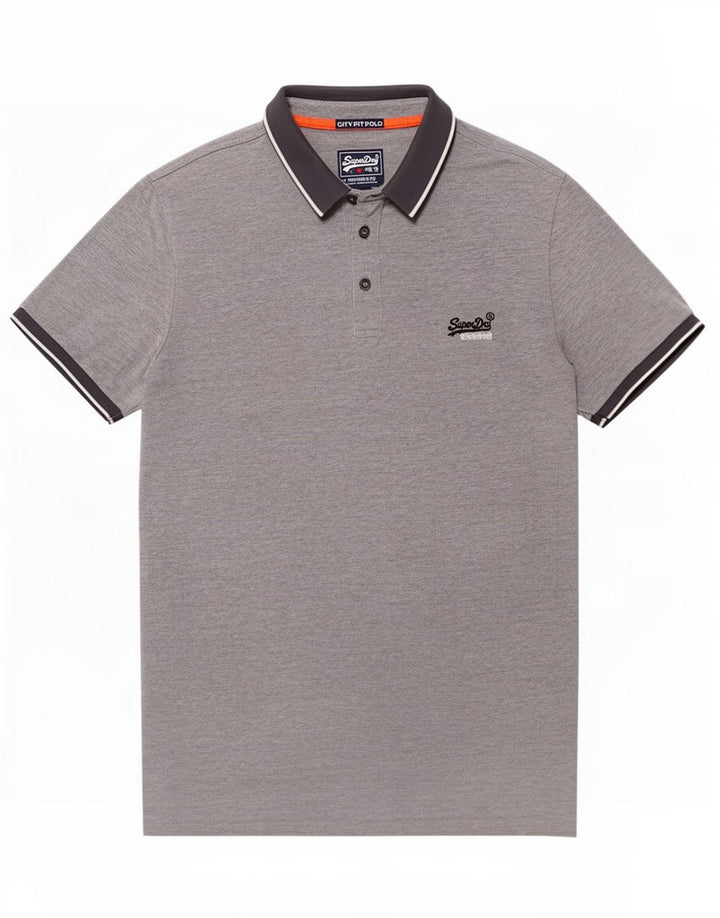 Polo Superdry De Algodón Gris Medio Para Hombre