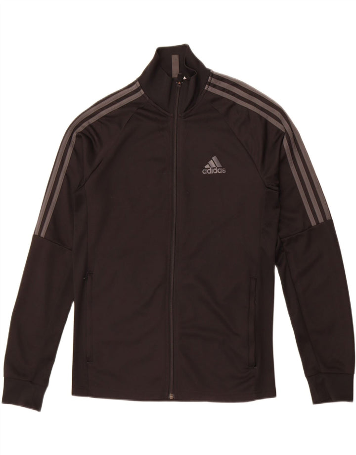 Adidas Hombre Aeroready Chándal Top Chaqueta UK 38/40 Mediano Negro Poliéster