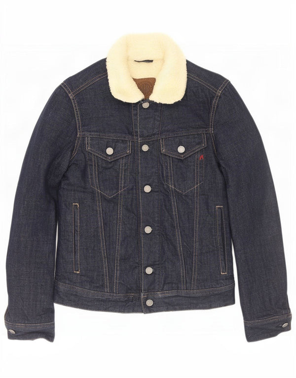 Replay Chaqueta vaquera Sherpa para hombre UK 34 XS Algodón azul marino