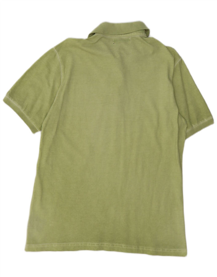 BEST COMPANY Polo gráfico para hombre de algodón verde medio