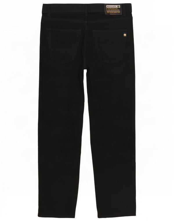 Navigare Pantalones casuales rectos para hombre IT 48 Medium W30 L30 Azul marino