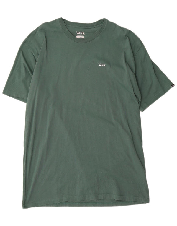 Vans Mens Classic Fit T-Shirt Top XL Green Cotton