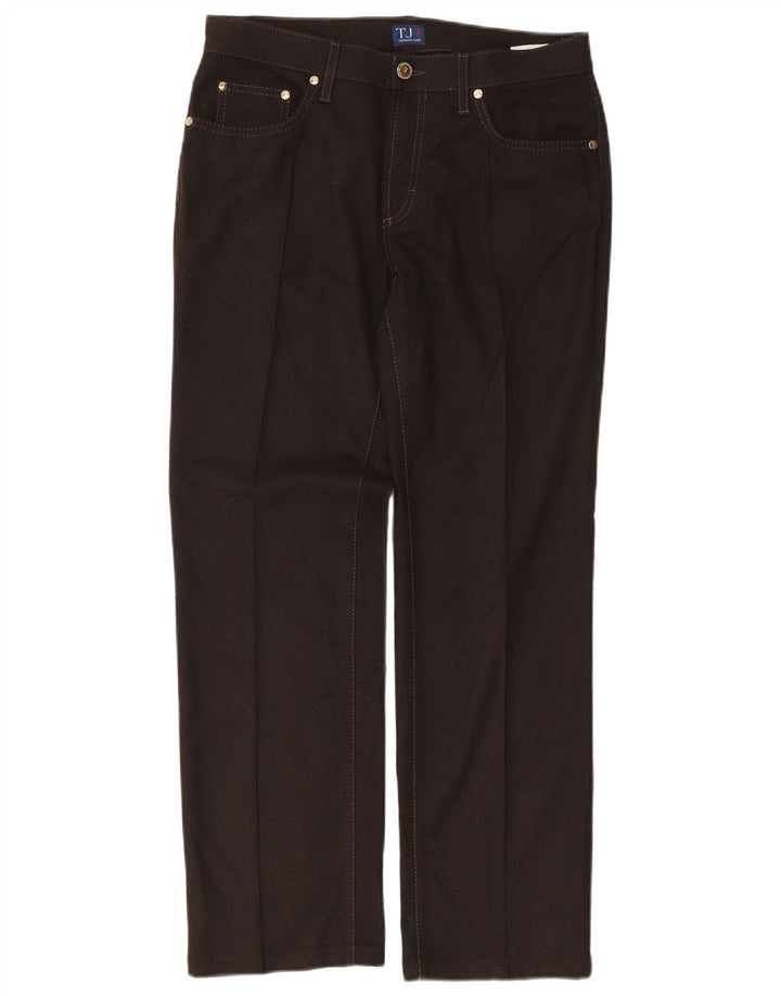 Pantalón Casual Trussardi Mujer Recto W28 L29 Marrón Poliéster