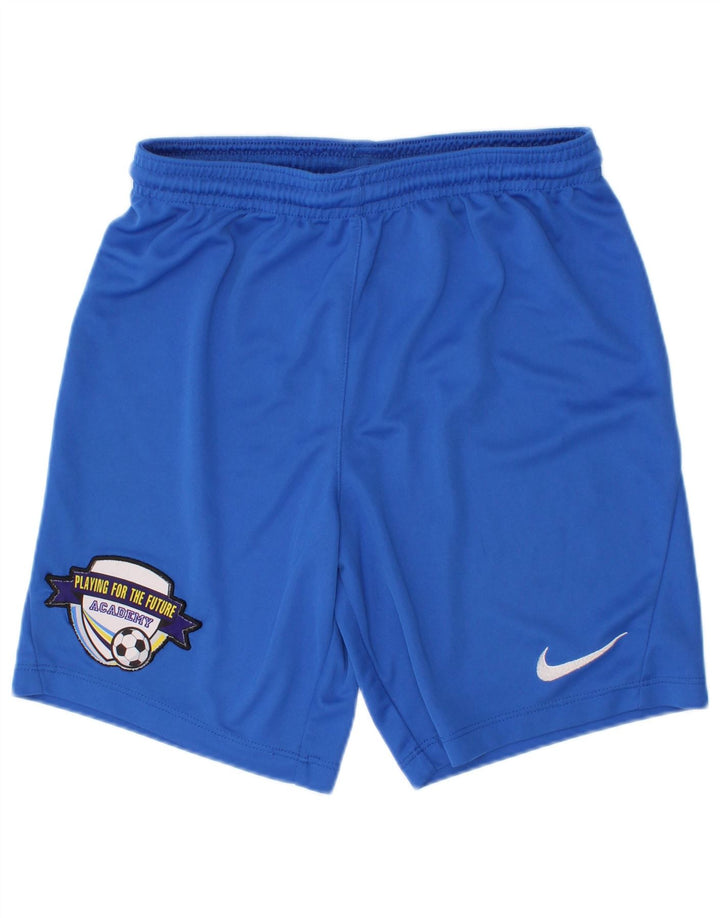 Nike Pantalones cortos deportivos Dri Fit Graphic para niños 10-11 años Poliéster azul medio