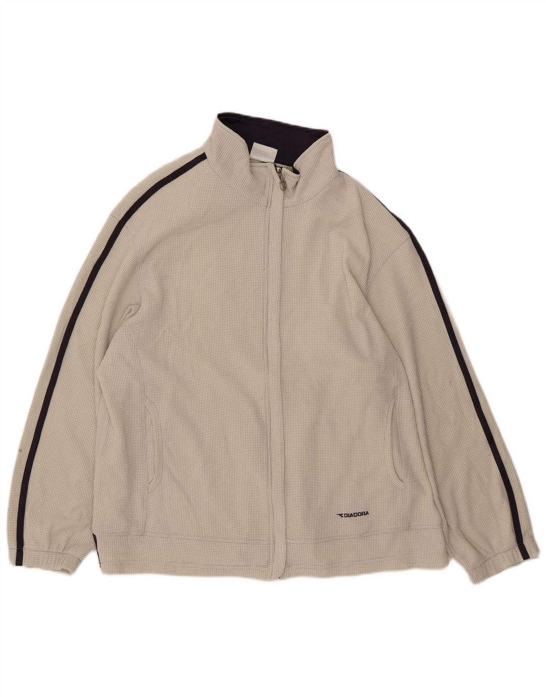 DIADORA Chaqueta superior de chándal para mujer UK 46 Large White Colourblock