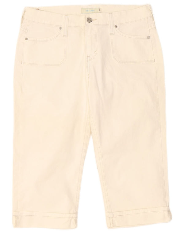 Levi's Bermudas vaqueras para mujer US 8 Medium W32 Algodón blanco
