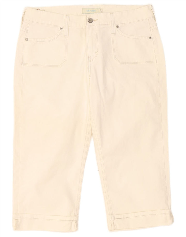 Levi's Bermudas vaqueras para mujer US 8 Medium W32 Algodón blanco