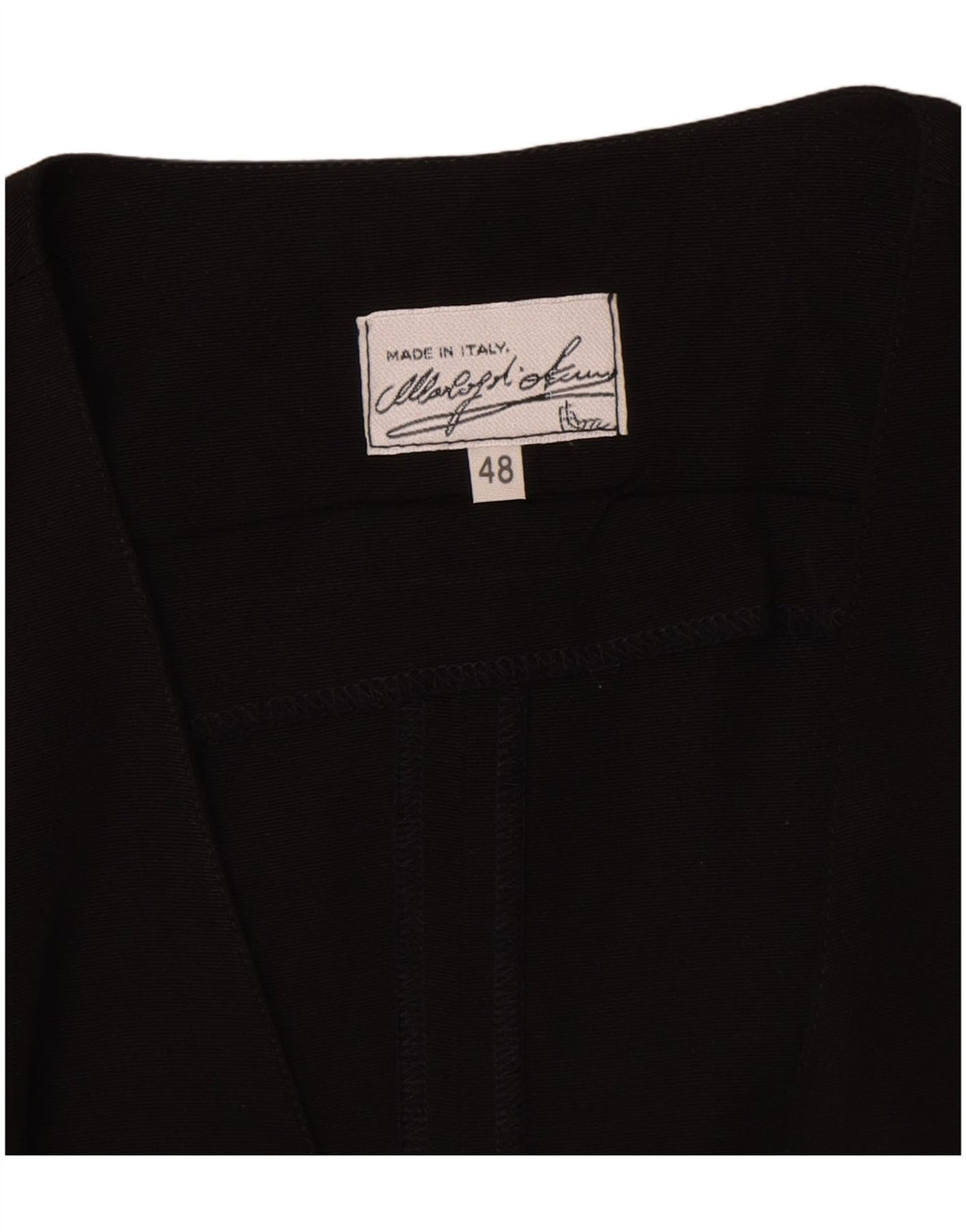 Vintage mujer 3 botones manga corta Blazer chaqueta IT 48 XL lunares negros