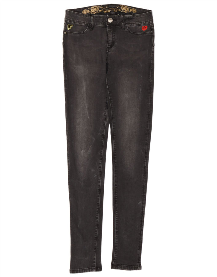 Vaqueros Ajustados Desigual Mujer W28 L32 Gris