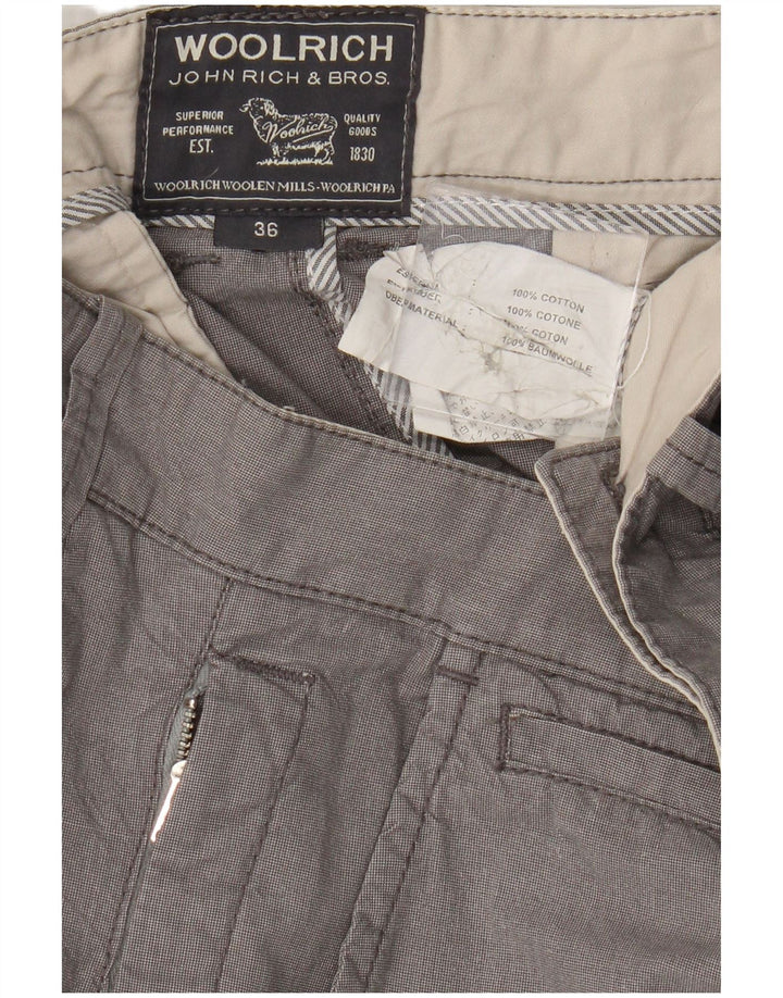 Woolrich Pantalones cortos chinos para hombre W36 Algodón gris grande