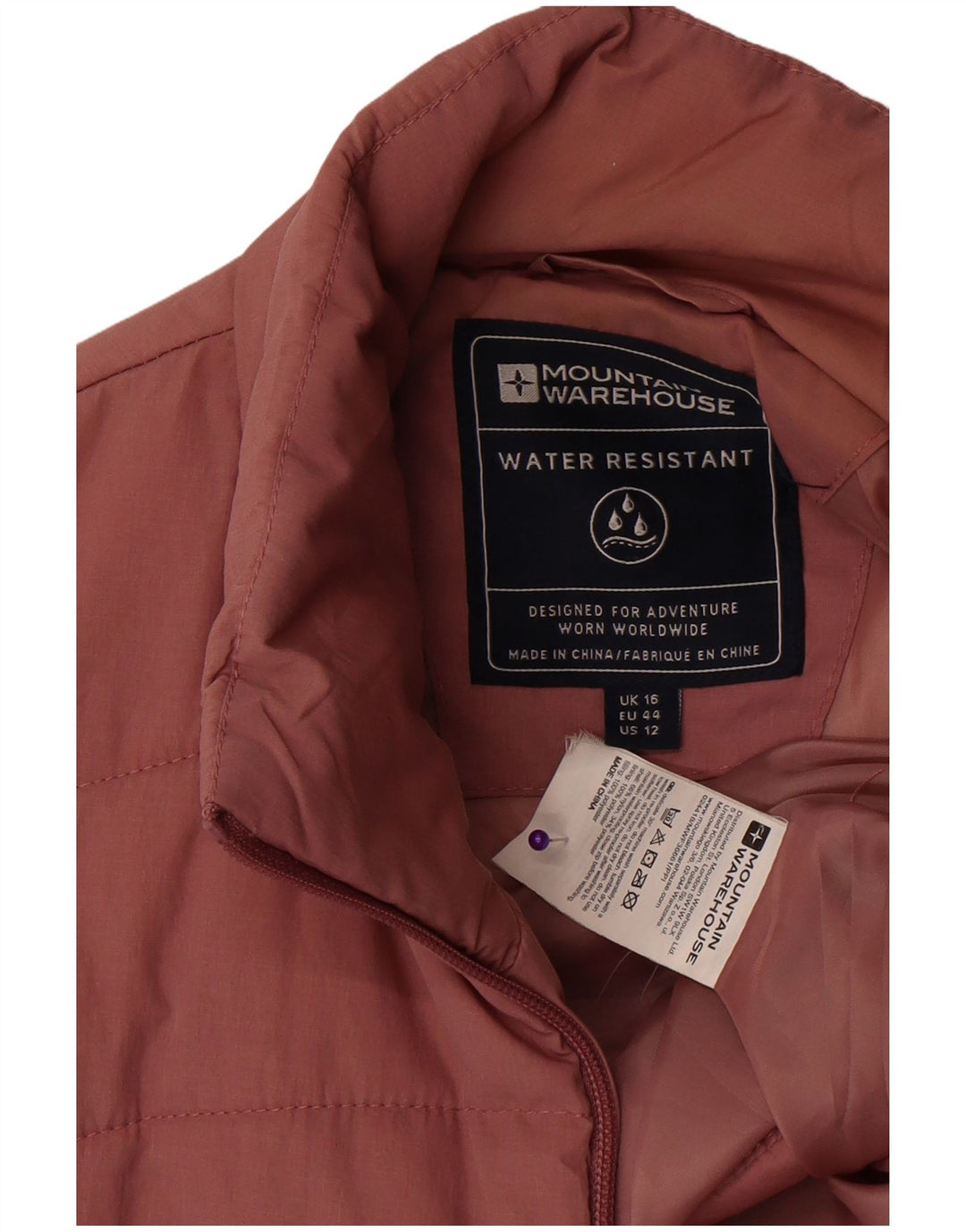 Chaqueta impermeable sin mangas para mujer Mountain Warehouse UK 46 Grande Poliéster rosa