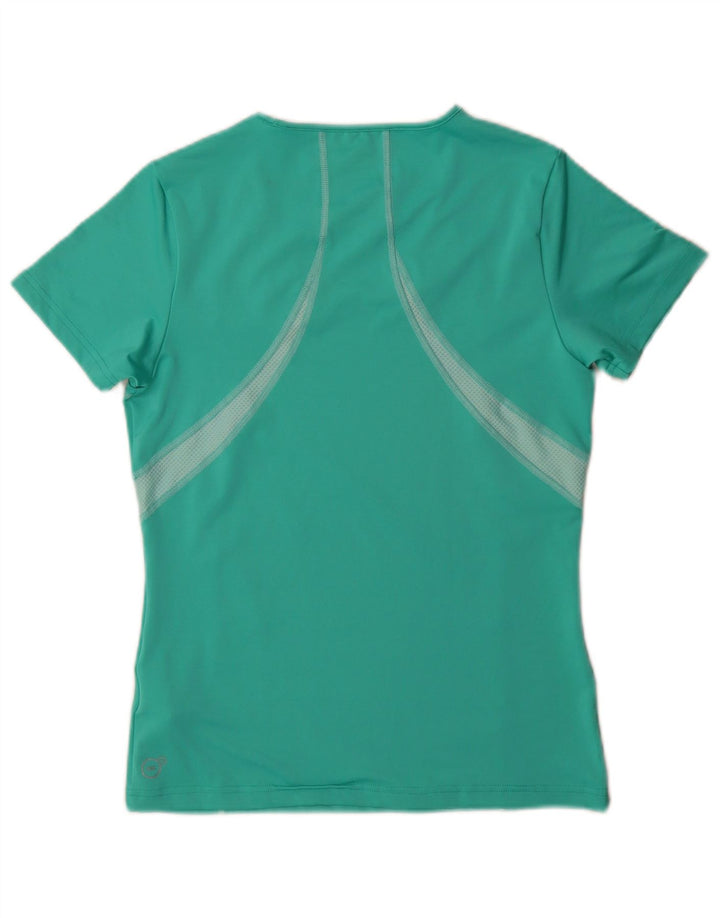 Puma Camiseta para mujer Top UK 12 Medio Verde Colorblock Poliéster