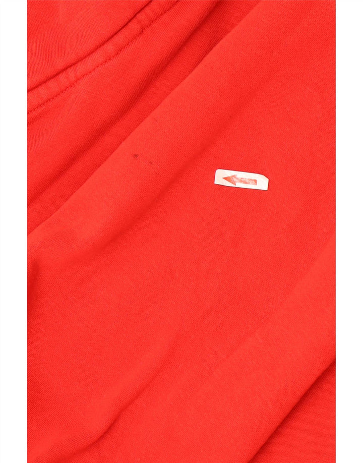 NIKE Hombre Sudadera con capucha Jumper Medium Rojo Algodón