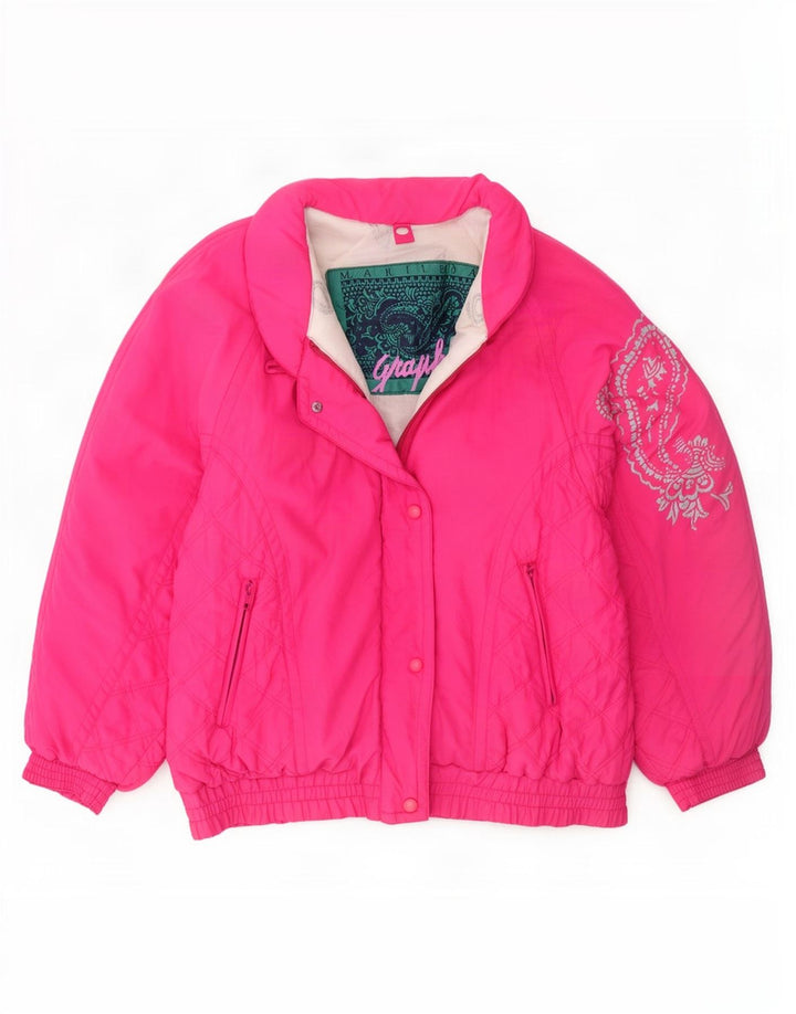 MARILENA Chaqueta de esquí gráfica para mujer IT 44 Poliamida paisley rosa medio