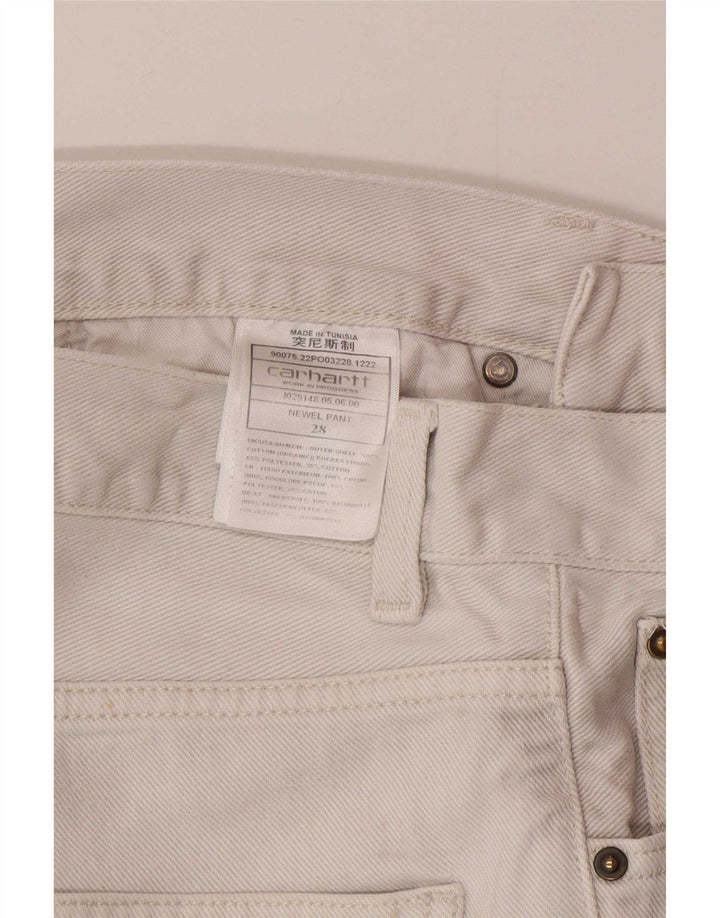 Vaqueros Carhartt Hombre Slim W28 L28 Algodón Blanco
