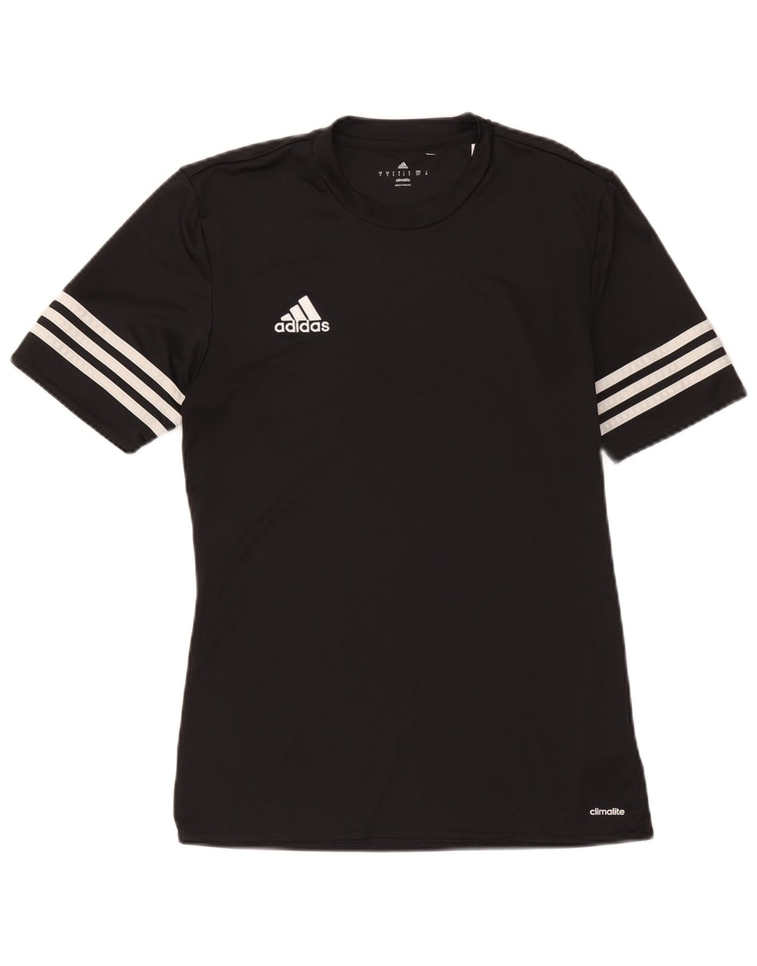 Adidas Mens Climalite Camiseta Top Pequeño Negro Poliéster