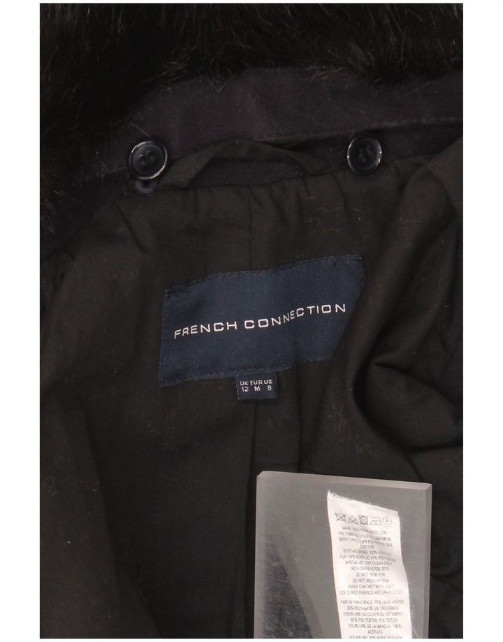 Abrigo para mujer French Connection UK 40 Lana virgen azul marino mediano