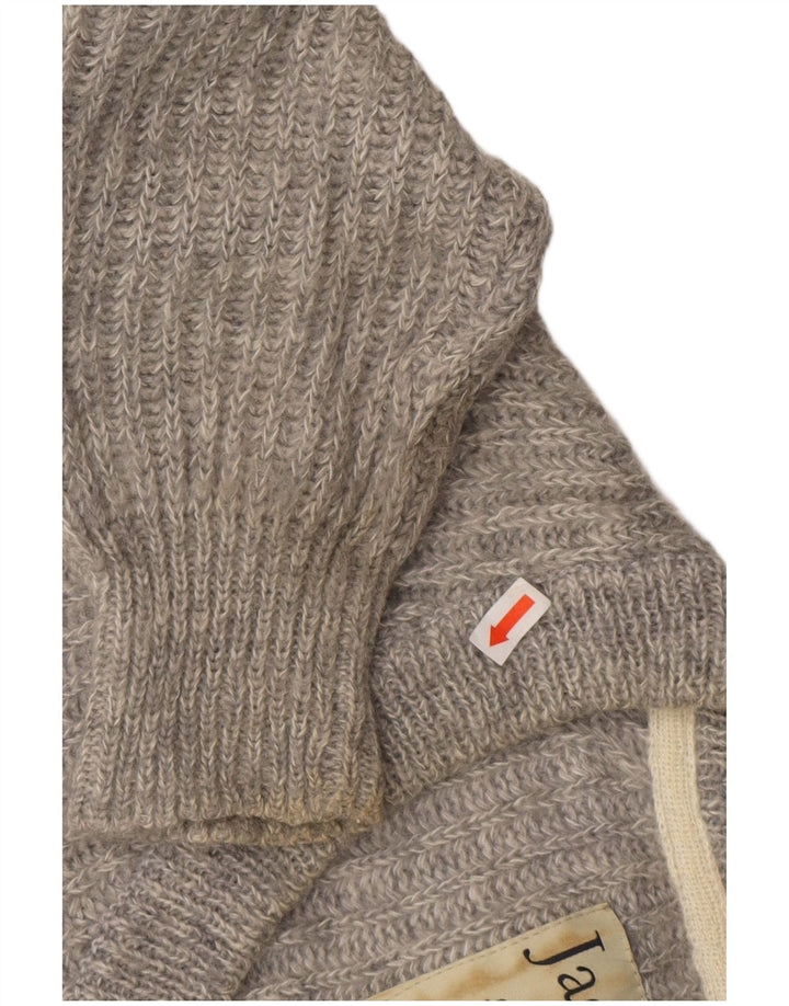 Jack Wills Jersey con cuello en V para mujer UK 8 Small Gris Poliéster