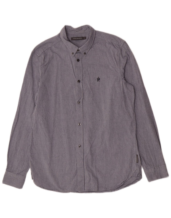 Camisa para hombre de French Connection, talla grande, azul