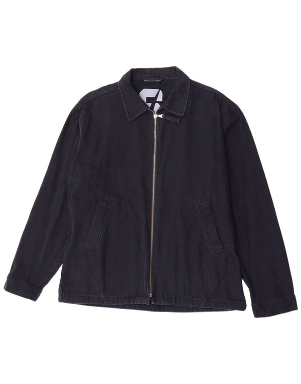Sasch Chaqueta Bomber para Hombre UK 42 XL Algodón Azul Marino