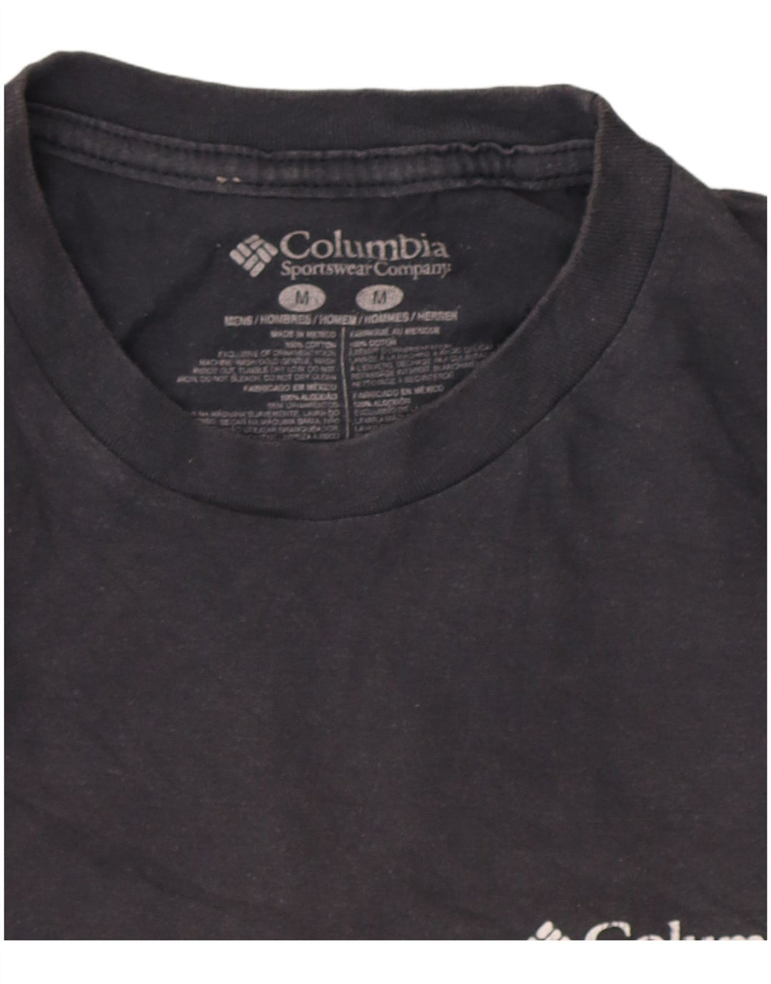 Columbia Camiseta gráfica para hombre Top de algodón gris medio